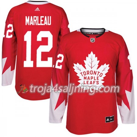 Toronto Maple Leafs tröja Patrick Marleau 12 Röd 2017-2018 Adidas Alternate Authentic - NHL Tröjor Herr Toronto Maple Leafs tröja Patrick Marleau 12 Röd 2017-2018 Adidas Alternate Authentic - NHL Tröjor Herr